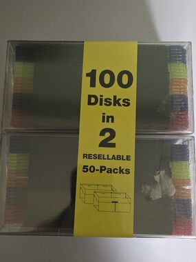 Verbatim DataLife Colors 3.5" Floppy Disks 100-Pack 1.44MB PC Formatted NEW